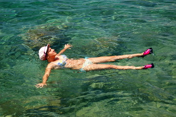 Having fun in Adriatic water