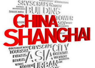Shanghai - 3D Typography