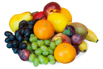 Naklejka na ściany i meble fruits on a plate