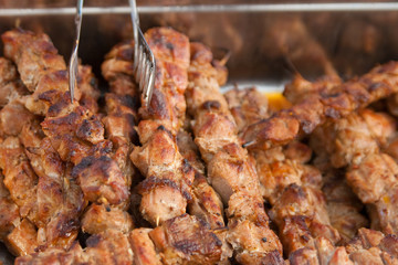 Delicious shashlik.