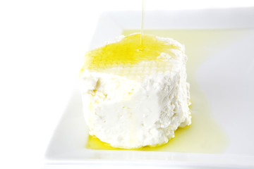 light feta cheese in oil