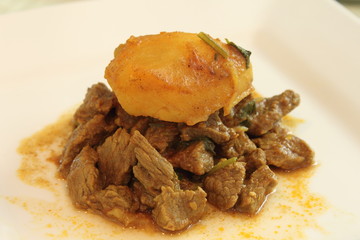 steak Curry plate