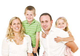 Obraz premium Isolated Family