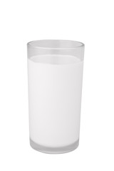 Milk with clear glass