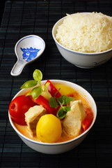 Red fish curry