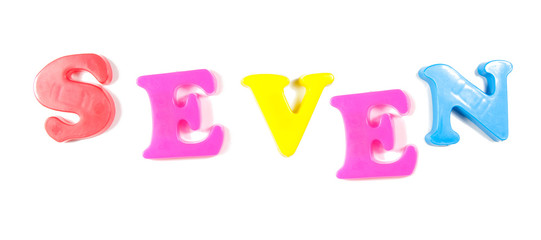 seve, written in fridge magnets