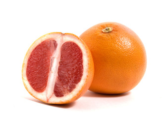 grapefruit with half