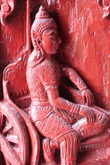 carving, Wat Don Ngoa, Borabue, Mahasarakam