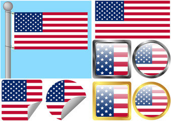 United States Flag Set