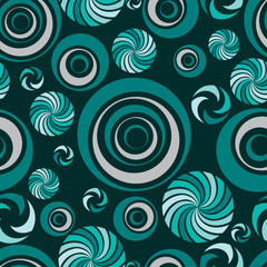 Fototapeta premium Seamless abstract green pattern