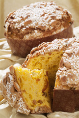 Pastry chef who prepares the cake -Panettone