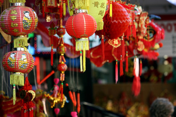 Obraz premium Chinatown market store