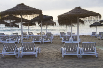 Hamacas en la playa