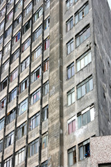 Fototapeta premium Zerstörte Hausfassade in Sao Paulo