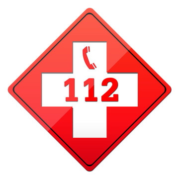 Notruf Schild 112, sos