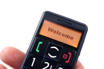 Obraz premium Seniorentelefon / Handy