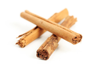 Three cinnamon sticks