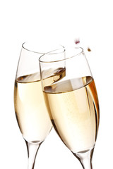 flutes of champagne