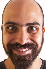 Obraz premium uomo buffo con la lingua fuori