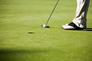 Fototapeta na wymiar Gra w golfa