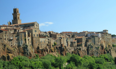 Fototapeta premium panorama of Pitigliano