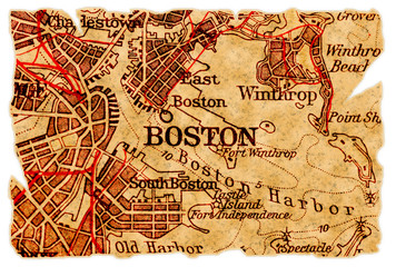 Boston old map - 25116965