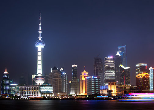 Shanghai: pudong at night.