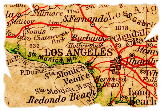 Los Angeles old map