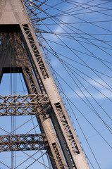 Fototapeta premium Riesenrad Stahlkonstruktion