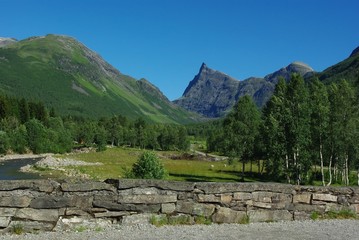 Beautiful Norway mountain landscape