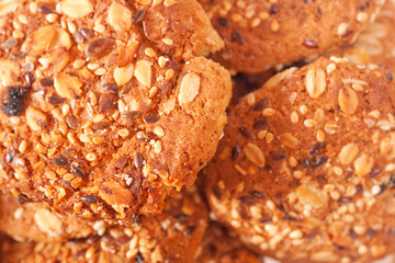 Chocolate chips cookies macro.