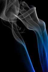 Abstract background of beautiful color smoke waves.