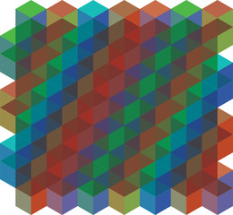 3d composition of cubes
