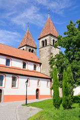 Fototapeta na wymiar Church of St.Peter and Paul - Reichenau, Germany