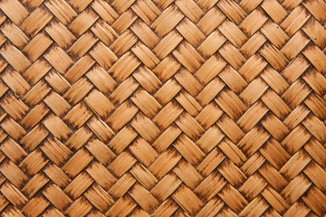 Thai style bamboo wall