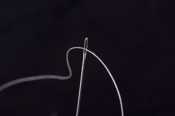 Threaded needle