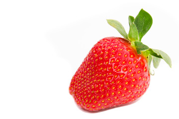 Strawberrie isolated over white background, studio shot