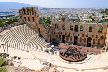 Gordijnen Het Odeon van Herodes Atticus - theater in Athene, Griekenland © Natalia Pavlova