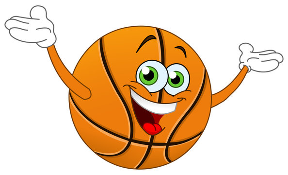 Cartoon basketball