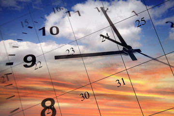 Clock and calendar