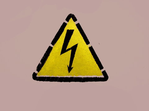 Sign "Bevare of electricity!"