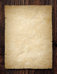 Carta su legno pergamena