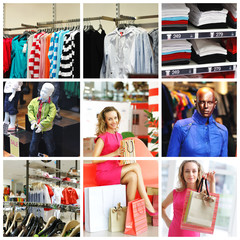 Shopping collage
