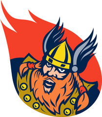 Viking norse barbarian warrior