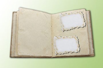 Old picture album. In it usually store family photos