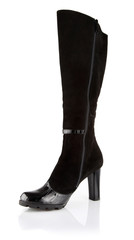 single black womanish shoes isolated