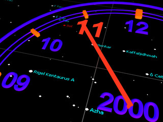 Blue New years space Speedometer © Anton Novikov