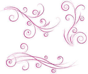 Swirls floral designs