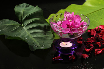Spa     with    flower