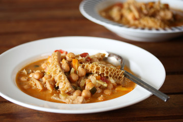Tripe with chickpea